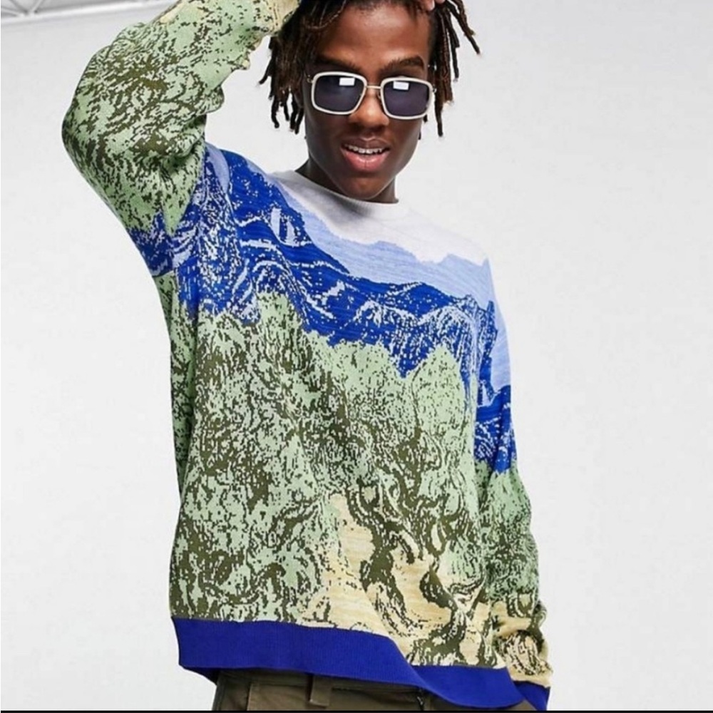 Asos Van Gogh Tree Skyline Sweater A.P.O.H. A Piece of History London S $115